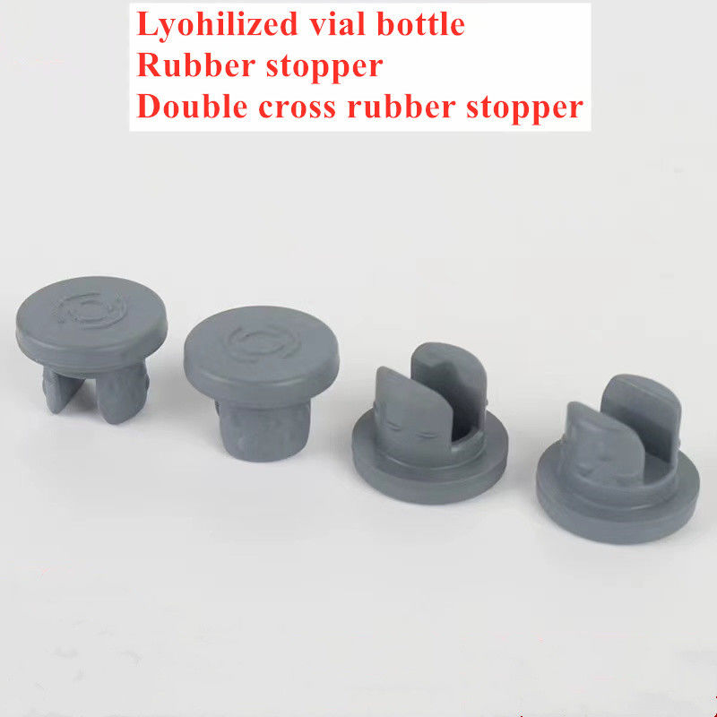 13mm 20mm 28mm 32mm Lyophilisierungsflaschen aus Glas Medizinisch grau Butylkautschukverschluss für Glasflasche Glas Infusionsflasche