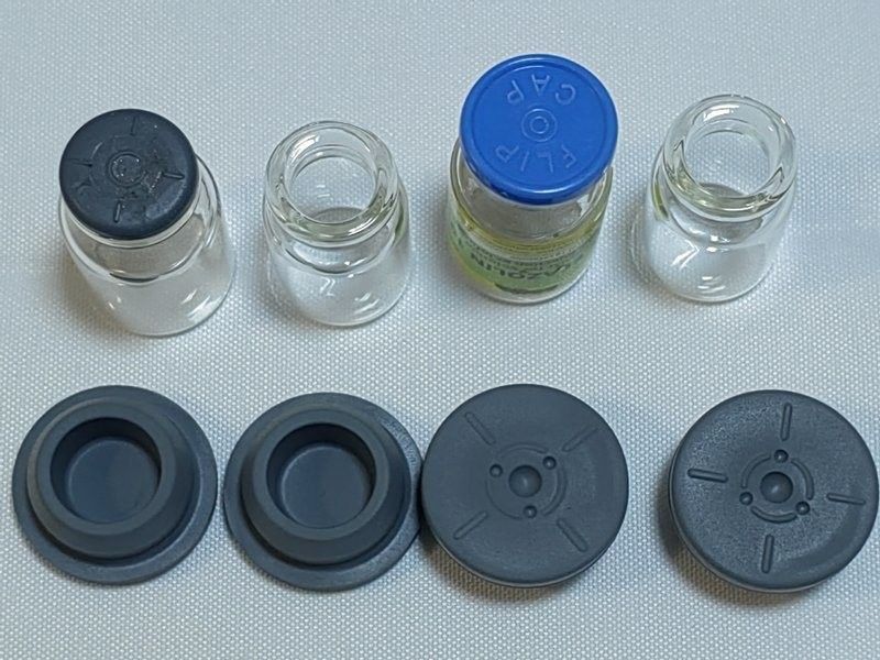 13mm 20mm 28mm Steril Medizinischer Bromgummi-Klopf für Glas Injektionsflasche Antibiotika Flasche