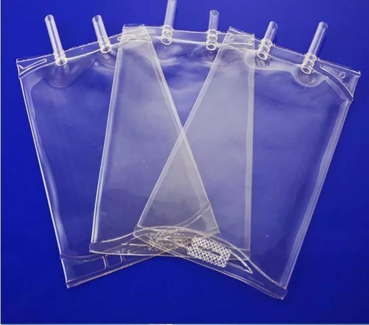 250 ml 500 ml 1000 ml Einweg-Infusionsbeutel Medizinisches PVC Steril Salzlösung IV Flüssigkeitslösung PVC Infusionsbeutel
