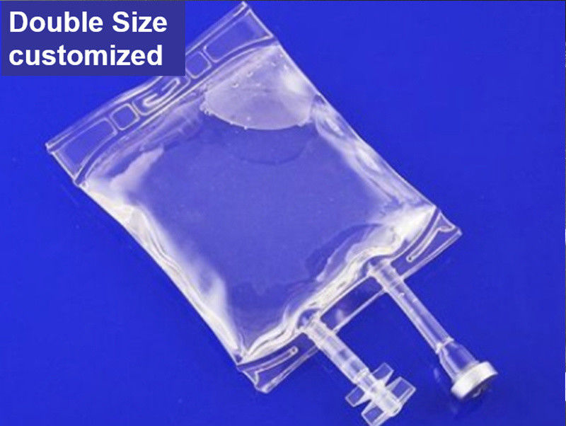 Plastik medizinischer steriler Infusionsbeutel 100ml 250ml 500ml PVC Natriumchloridlösung IV Infusionsflüssigkeitsbeutel