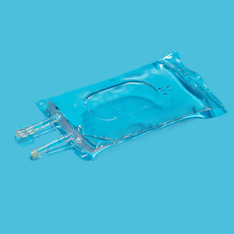 100 ml 250 ml 500 ml Einfachport Doppelport medizinischer PVC leerer IV-Infusionsbeutel mit Verschluss PVC-IV-Flüssigkeitsbeutel