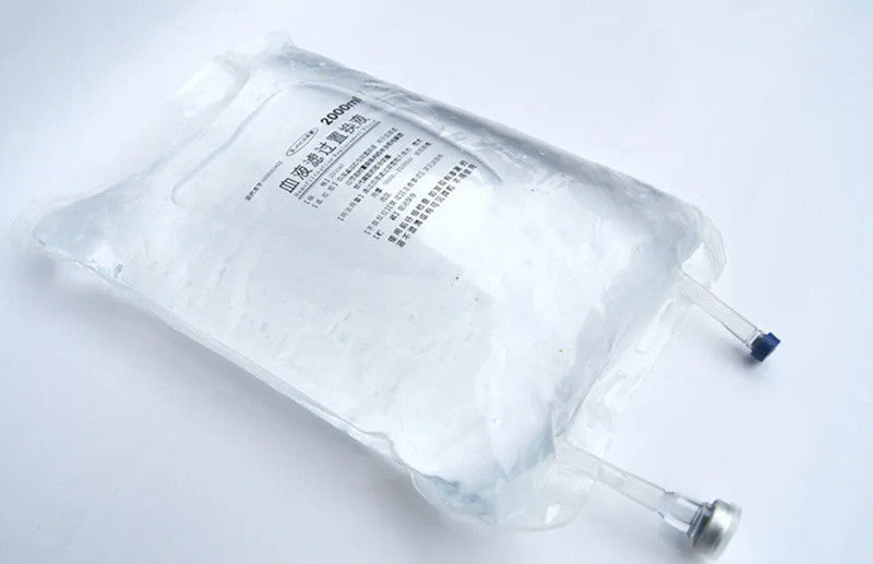 2000 ml 3000 ml 5000 ml Schmetterling Doppelanschluss Abdrehen für Transfusion Einweg-PVC-Infusionsbeutel für Veterinärmedizin