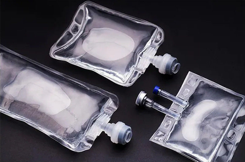 500 ml 1000 ml Natriumchlorid Salzlösung Infusionsbeutel intravenöser Einfachanschluss Nicht-PVC IV-Flüssigkeitsbeutel mit Euro-Kappe