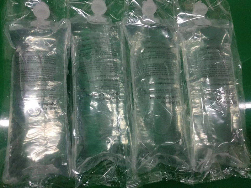 500 ml 1000 ml Natriumchlorid Salzlösung Infusionsbeutel intravenöser Einfachanschluss Nicht-PVC IV-Flüssigkeitsbeutel mit Euro-Kappe