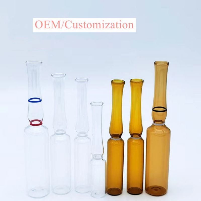 1ml5ml 10ml 20ml Kosmetik Hautpflege Pharmazeutika Glas Ampule Farbring Logo Druck Bildschirmdruck Formular B Formular