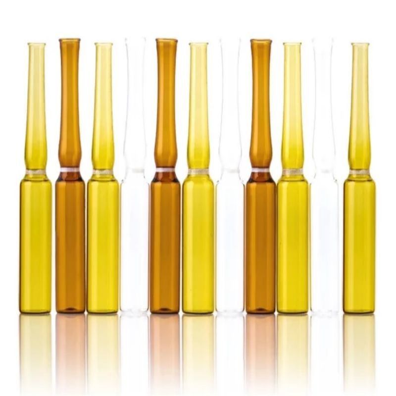 5 ml 10 ml 20 ml Transparente Amber Tubular Glass Ampulle mit Farbring Break Medizinische neutrale Borosilikat Glas Ampulle