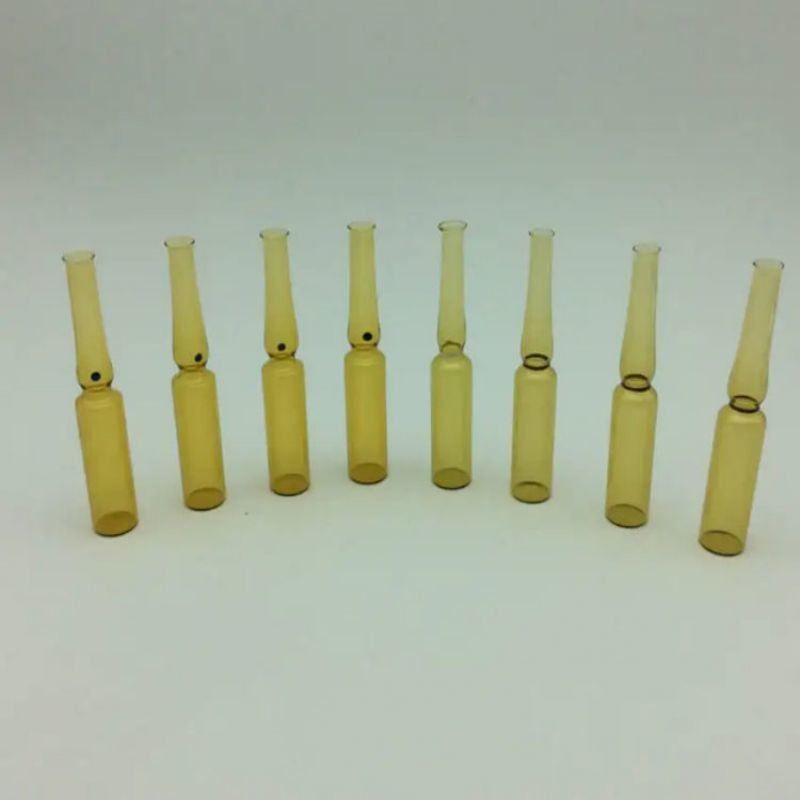 5 ml 10 ml 20 ml Transparente Amber Tubular Glass Ampulle mit Farbring Break Medizinische neutrale Borosilikat Glas Ampulle