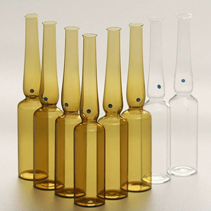10 ml Amber USP Standard Glasampullen für Antibiotika Transparente geformte Glasampullen für Injektionen Flaschen