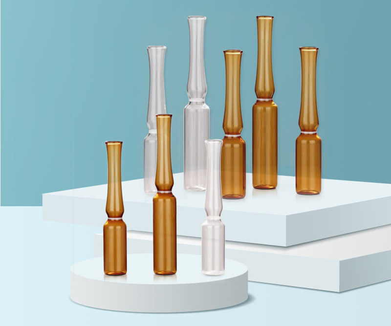 1 ml 2 ml 5 ml 10 ml YBB USP leere Borosilikatglasampullen zur Injektion Transparente Bernsteinglasampulle für Pharmac