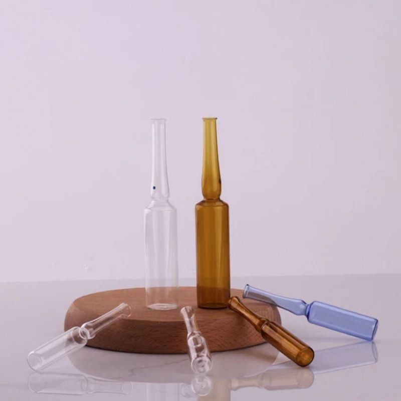 Pharmazeutische 1ml 2ml 5ml 10ml ISO-Form A B C D Leere medizinische Glasampulle ISO-Standard für Injektionsmedizin