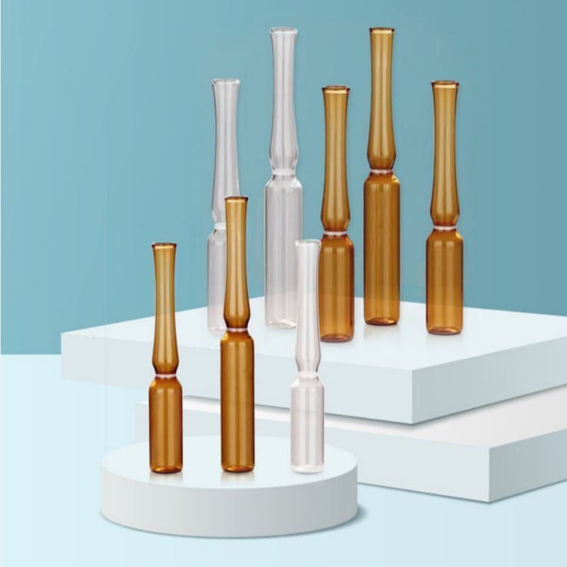 Pharmazeutische 1ml 2ml 5ml 10ml ISO-Form A B C D Leere medizinische Glasampulle ISO-Standard für Injektionsmedizin