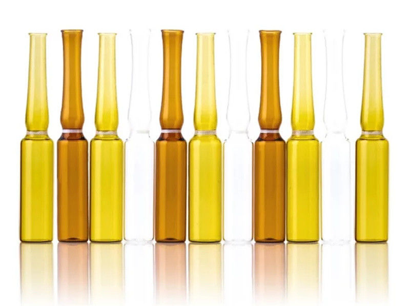 ISO-Standard Durchsichtige Farbstoffampulle aus Bernstein Durchsichtige Ampulle aus Farbstoffampulle Typ C Leere Ampulle