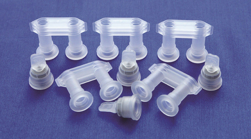 Doppelklappbare Einventil-Abtrennkappe für Lvp PP-Infusionsflasche 30 mm Euro-Kappe mit zwei Köpfen