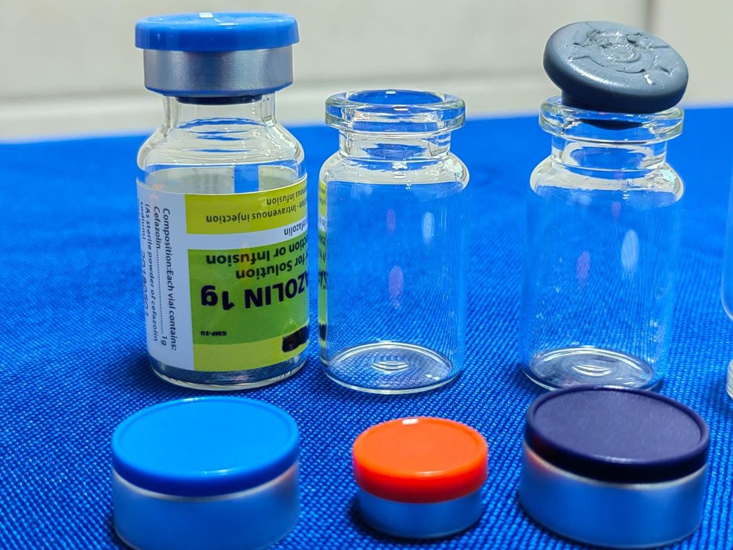 10 ml 20 ml Klares Bernstein Soda Kalk Sauber gewaschen Steril entpyrogenisiertes Glas Injektionsflaschen für Antibiotika