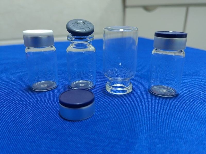 5 ml 7 ml 10 ml Penicillin Klares kleines Neutrales Bososilikat Glas Glasflaschen Flaschen mit abschließbarer Verschlusskappe
