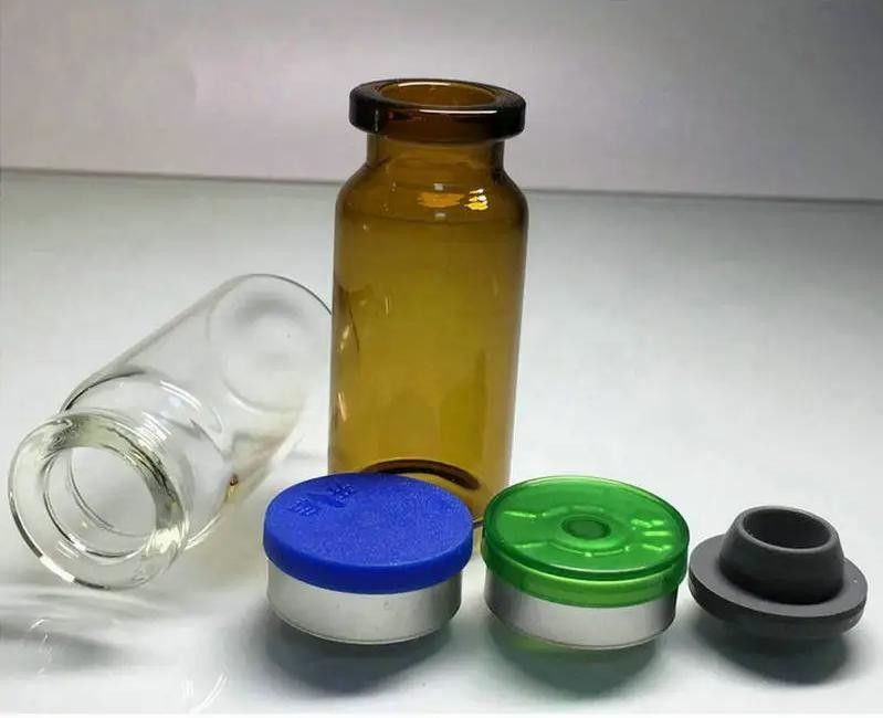 5 ml 7 ml 10 ml Leere Vaccine-Glasflasche mit Krampfadern Steril Tubular Klar Amber Medizinische Injektionsflaschen aus Glas