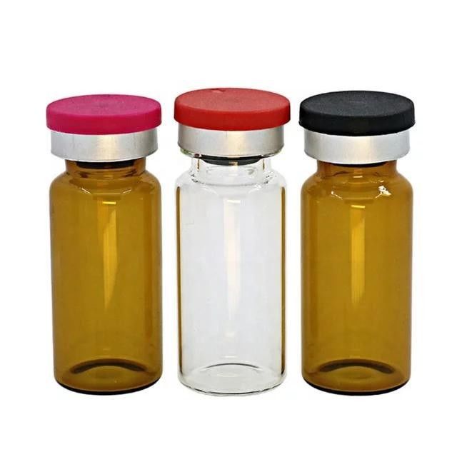 5 ml 10 ml 20 ml klare Bernsteinflasche Vaccine Glasflasche Medizin Soda Lime Pharmazeutische Injektionsflasche Glasflasche