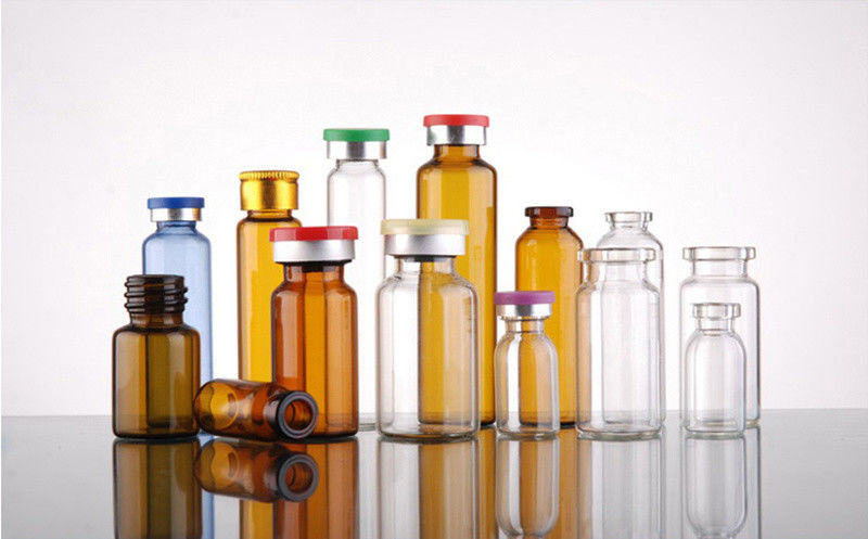 5 ml 7 ml 10 ml klare Bernsteinfarbene Medizin Crimp Top Tubular Steril Injektionsflaschen Glasflasche mit Gummiverschluss