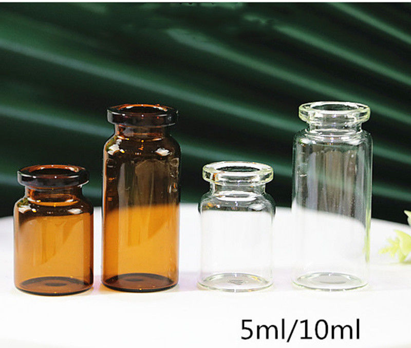 7 ml 10 ml Klares Bernsteinfarmazeutische Sterile Injektionsmittel Tubulare sterile leere Glasflaschen zur medizinischen Anwendung Antibiotika