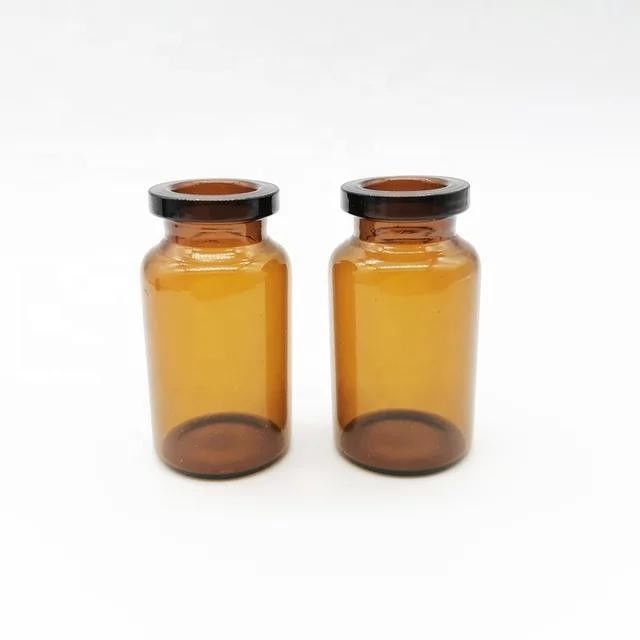 7 ml 10 ml 20 ml Durchsichtige Medizin Bernsteinklare Tubulierte Sterile Injektionsglasflasche Glasflaschen für Arzneimittel