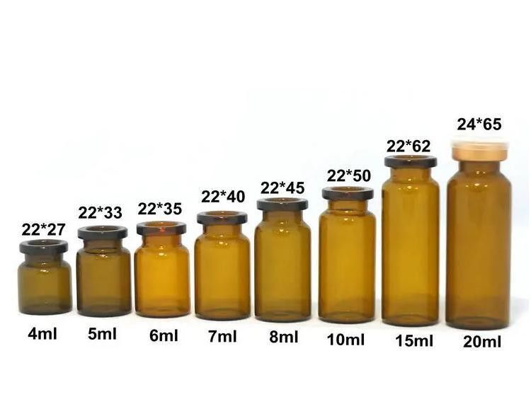 5 ml 7 ml 10 ml klare sterile Arzneimittelflaschen aus Glas Krümmen Hals pharmazeutische Tubulare Glasflasche zur Injektion