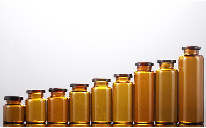 5 ml 7 ml klares und braunes Borosilikatglas Tubulare Glas-Injektionsflaschen für Impfstoffe mit Aluminium-Plastikkappe