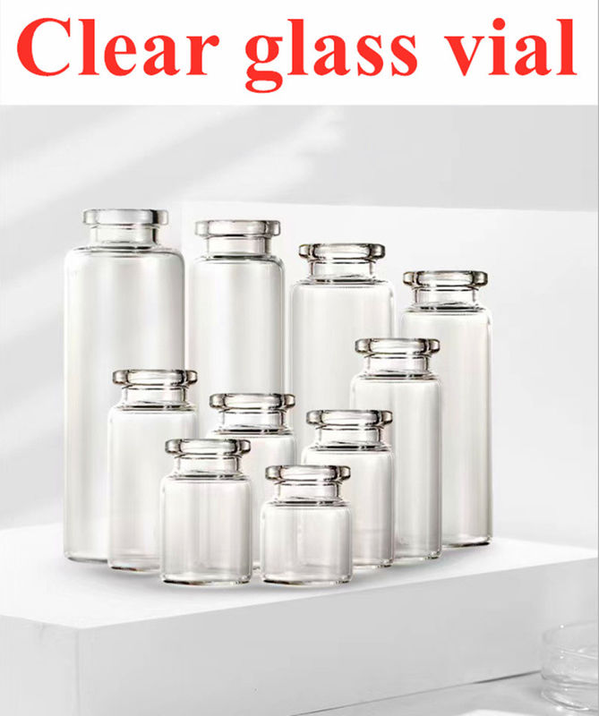5 ml 7 ml 20 ml Borosilikatglasflasche Steril klar 10 ml Flaschen mit Kappen