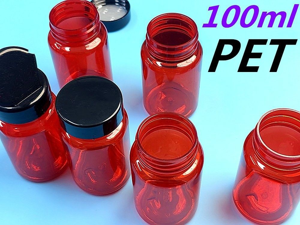 100 ml Tierarzneimittel Rot Arzneimittel verschreibungspflichtige Pille Behälter Flasche Nahrungsergänzungsmittel Kapsel Protein Medikament Flasche