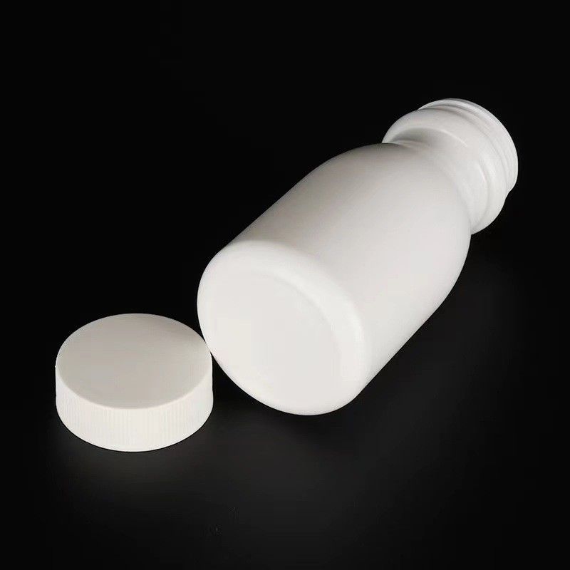 Leerer, breiter Mund 100 ml 150 ml weißer Kunststoff PE Pharmazeutische Pille Kapsel Behälter Medizin Vitamin Medizin Flasche