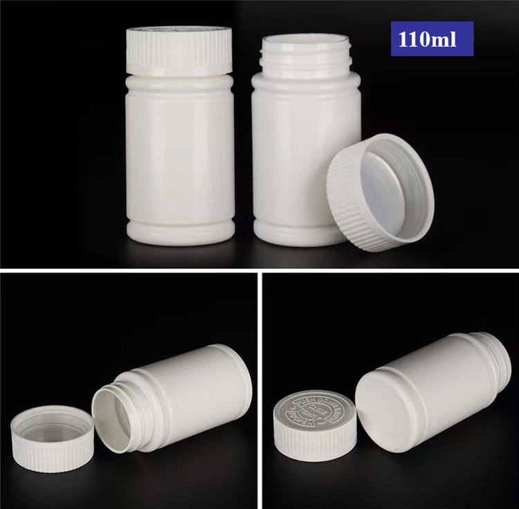 Leerer, breiter Mund 100 ml 150 ml weißer Kunststoff PE Pharmazeutische Pille Kapsel Behälter Medizin Vitamin Medizin Flasche
