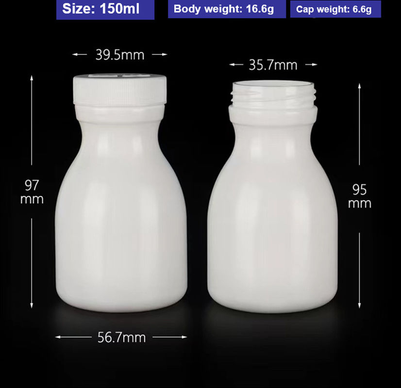 50 ml 120 ml 150 ml weißes PE Kunststoff Gesundheitspflege Medizinische Flasche Tablettenflasche Kindersicherung Kappe Medikament leere Medizinflasche