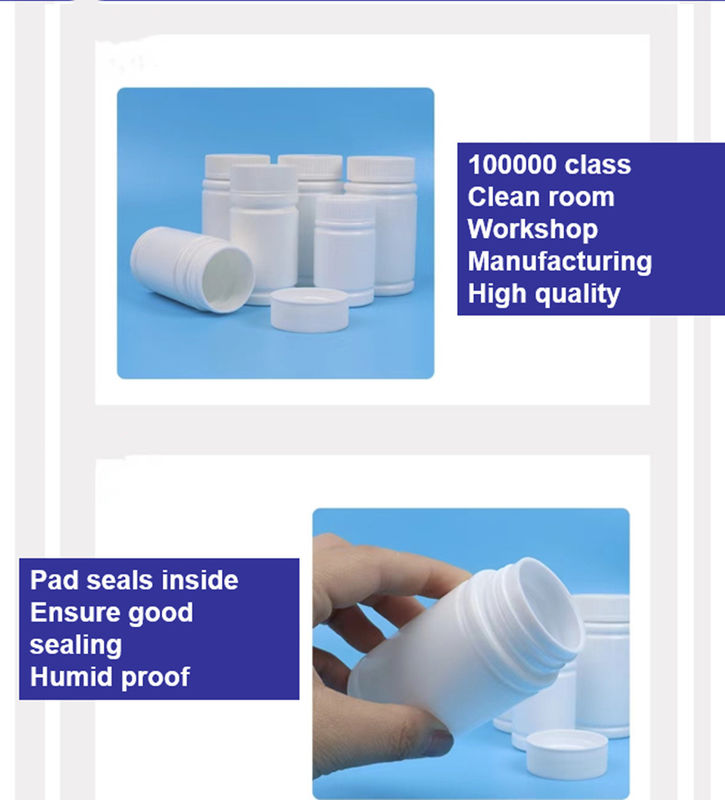 30 ml 50 ml 100 ml Weiße PE Leere Plastik Vitaminkapsel Ergänzung Gesundheitsversorgung Tablette Medizin Kapsel Pille Flaschen