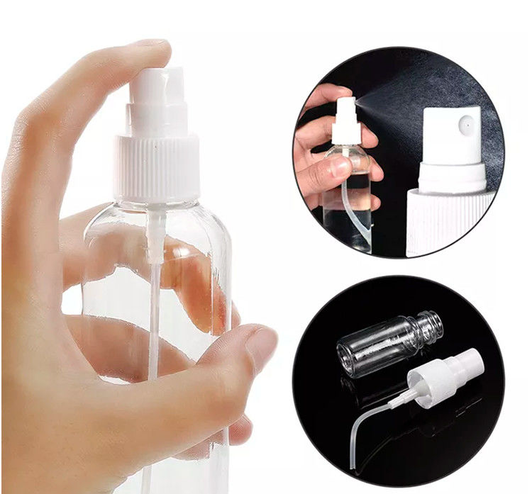 Reisegröße tragbare leere Plastik-Alkohol-PET-Spray-Flasche Handdesinfektionsmittel Weißspray-Pumpe Körper-Plastik-Spray-Flasche