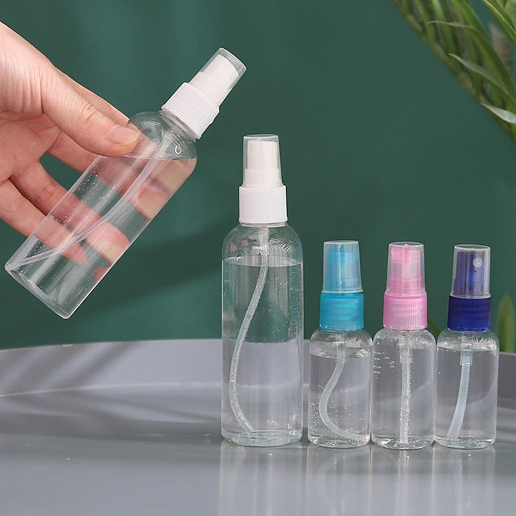 30 ml, 60 ml, 100 ml wiederauffüllbarer Alkohol, klar, transparent, leere Plastikflaschen, PET-Flasche mit Feinschmelzsprühgerät