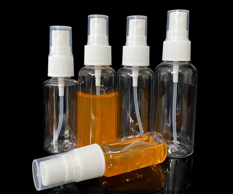 Nachgefüllte leere, weiße, klare, billige, leere, transparente 1 oz, 50 ml, 100 ml, 120 ml, kosmetische PET-Plastiknebelsprays