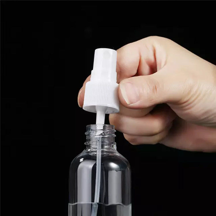 Nachgefüllte leere, weiße, klare, billige, leere, transparente 1 oz, 50 ml, 100 ml, 120 ml, kosmetische PET-Plastiknebelsprays