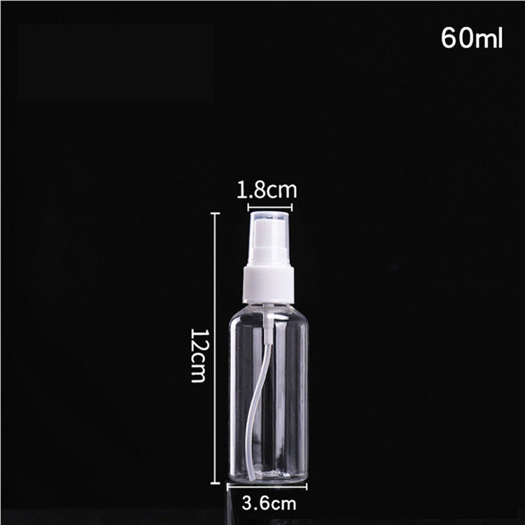 Nachgefüllte leere, weiße, klare, billige, leere, transparente 1 oz, 50 ml, 100 ml, 120 ml, kosmetische PET-Plastiknebelsprays