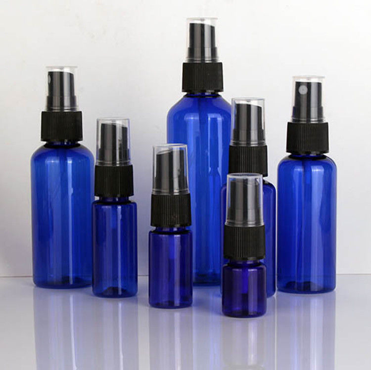 60 ml 120 ml 355 ml blau Kunststoff Handdesinfektionsmittel Hautpflege Shampoo Spray Flasche PET Kosmetik klar Kunststoff Sprayflaschen