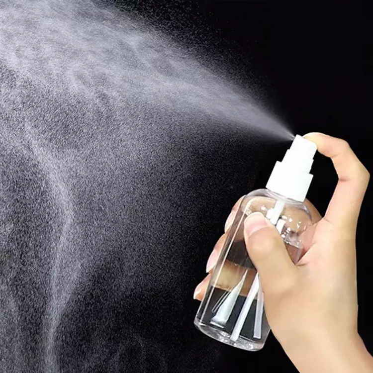 50 ml 60 ml 100 ml PET-Plastik-Spray feiner Nebel Parfüm Desinfektionsmittel Alkohol tragbare kosmetische Plastikflaschen mit Sprayer
