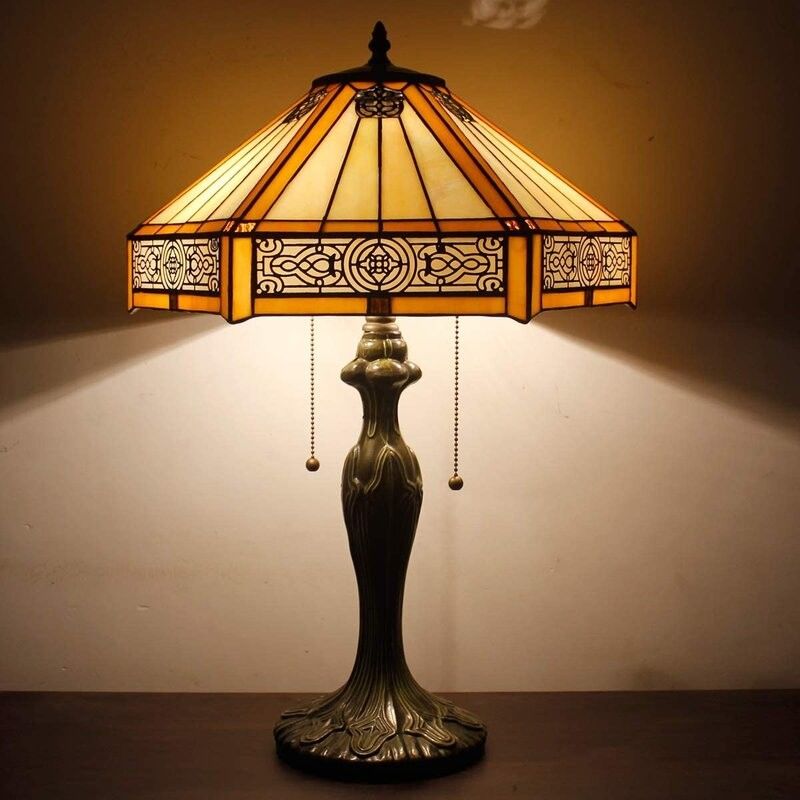 Hexagon 30cm 40cm Hotel Luxus-Tischlampe Bar Schlafzimmer Wohnzimmer Schlafzimmer Handgefertigte LED Glas Bunt Tischlampe