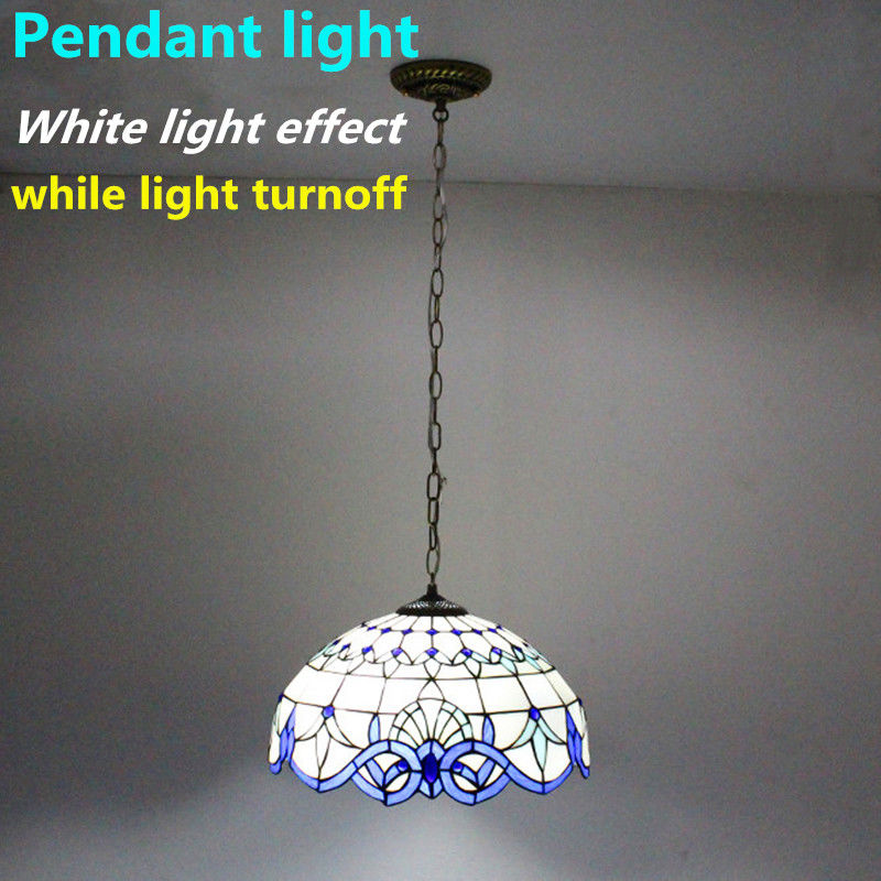 Retro-Flecken-Hängeschild Licht Glasfenster viktorianische Hängeleuchte Glas-Hängeschild Lampe für das Esszimmer Wohnzimmer Küche Studie